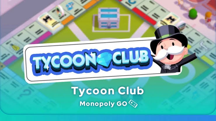 Tycoon Club rewards dashboard featuring exclusive Monopoly GO membership benefits.
